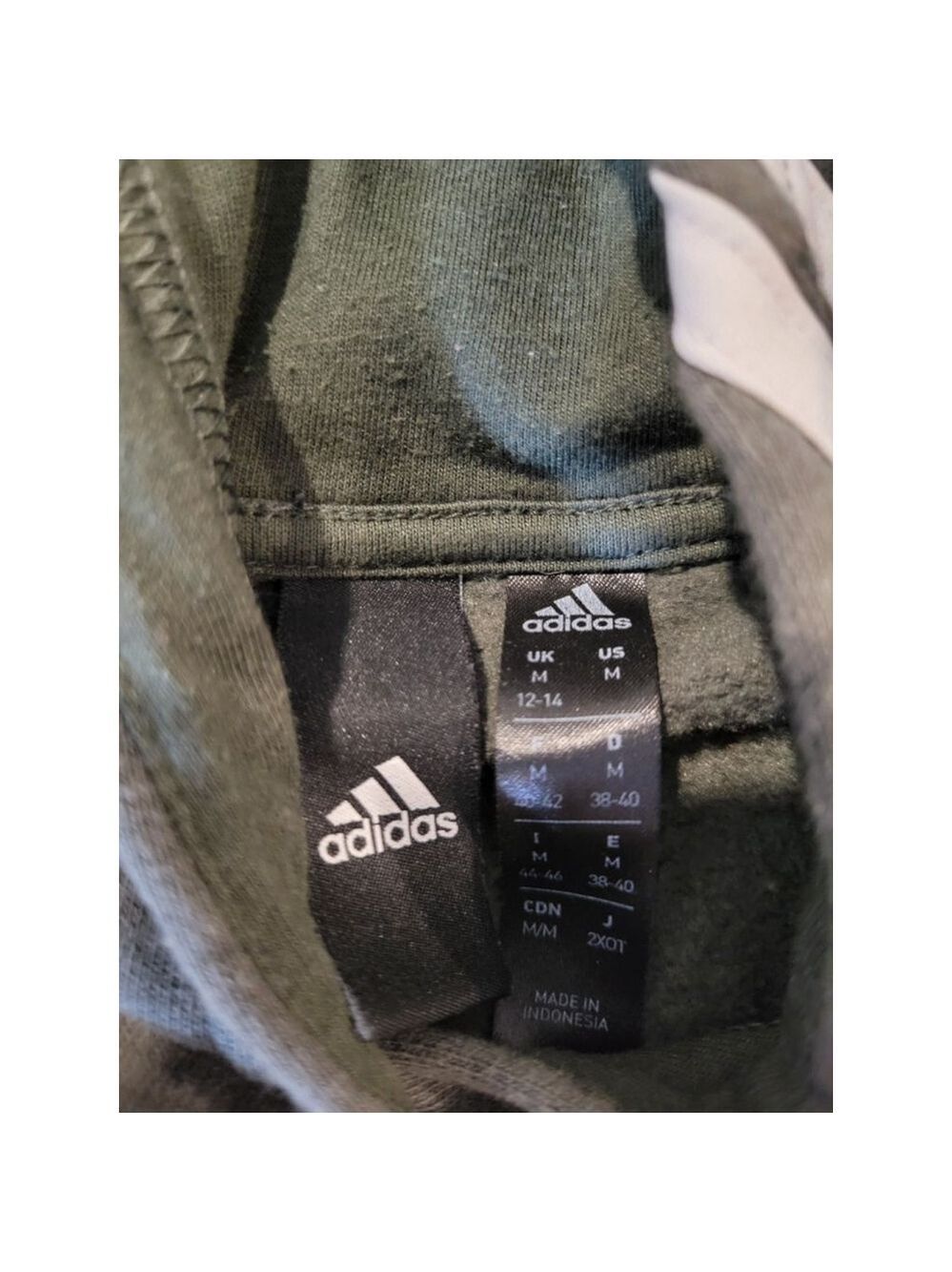 Adidas Boys Gray Hoodie Medium - Picture 5 of 8